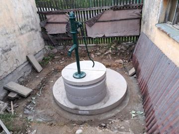 Zúžené zhlaví studny na 80 cm z původních 160 cm