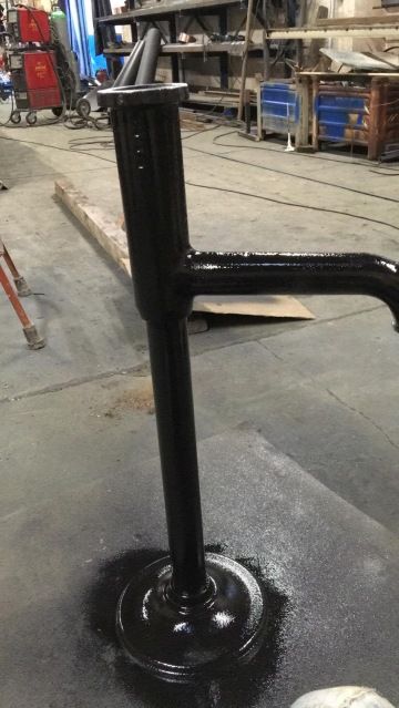 pumpa po opískování a nástřiku