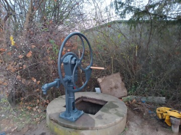 Opravená setrvačníková pumpa.