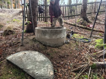 Čištění studny Šumava.