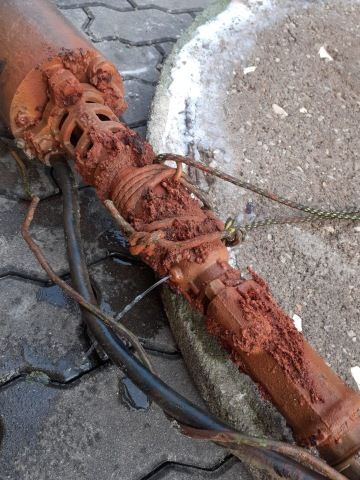 Vyproštěné čerpadlo.